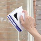 Magnetic Window Cleaner Tool, plplaaoo Double Sided Window Cleaner, Double Side Magnetic Window Glass Brush Cleaner Wiper Surface Cleaning Home Tool, Fit for Glass High Windows