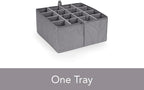 Covermates Keepsakes - Adjustable Zip-Top Storage Box - Configurable FlexGrid Compartments - Heavy Duty Polyester- Reinforced Handles - Stackable Design - Indoor Storage, Scarlett Red