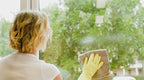 Household Gloves Latex Free Cleaning Grey and Yellow Gloves with Soft Lining Long Cuff 15" & Grip (2 Pair), Large