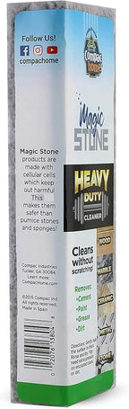 Compac Home Magic-Stone Heavy Duty Cleaning Stick - Easily Scrubs/Removes Paint, Cement, Encrusted Dirt, Rust, Grease, from Wood, Stone, Ceramic Floor Tiles, 4 Count