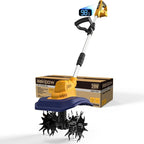 Cordless Garden Tiller Cultivator Compatible with Dewalt 20V/60V MAX Battery, 250RPM Electric Rototiller with Brushless Motor, 48 Steel Tines, 8.7" Tilling Width, 6.3" Depth, Rotary Tiller(Tool ONLY)