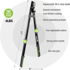 WORKPRO Extendable Anvil Lopper for Gardening, 25-37" Branch Cutter with 1.6" Cutting Capacity, Heavy-Duty Pruning Shear Featuring Gear System for Tree Trimming, Handheld Garden Shear with Sharp Blade