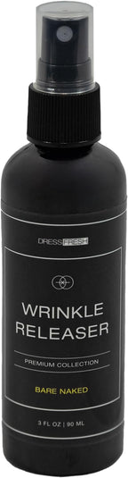 Wrinkle Releaser, Helps Relax Wrinkles, Bare Naked Scent, Premium Collection, 3 Fl Oz Travel Size, Odor Neutralizer, Fabric Conditioner, Anti-static Spray