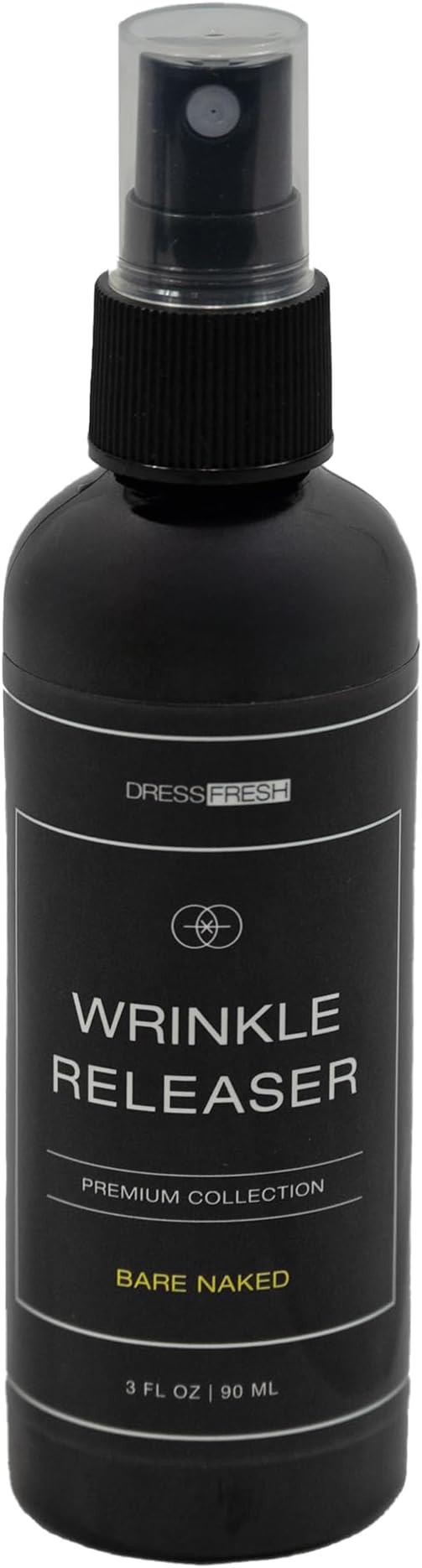 Wrinkle Releaser, Helps Relax Wrinkles, Bare Naked Scent, Premium Collection, 3 Fl Oz Travel Size, Odor Neutralizer, Fabric Conditioner, Anti-static Spray