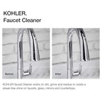 KOHLER K-EC23723-NA Faucet Cleaner, Kitchen and Bathroom Cleaner, Streak Free Shine, Ammonia and Alcohol Free, 28 FL Oz