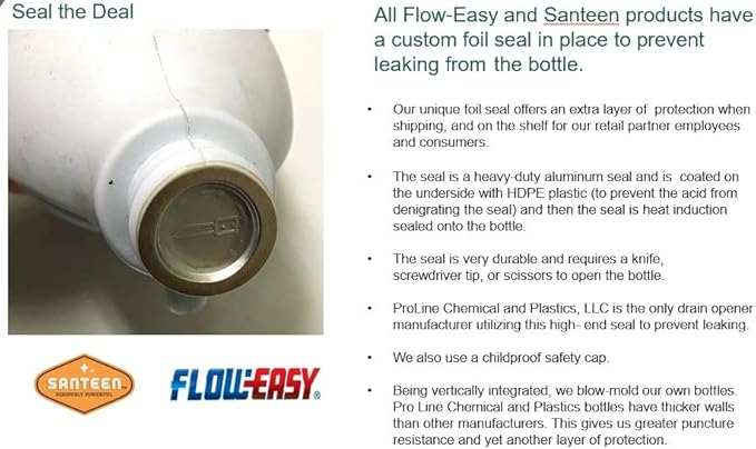 Santeen Toilet Bowl Cleaner | 6-pack of 1-quart bottles | Removes Rust, Lime, and Scale buildup