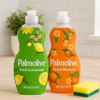 Palmolive Ultra Dish Soap Bundle - Limited Edition Scents: Fresh Lemonade & Peach Blossom 20 oz (2-Pack) + Bonus Sponge