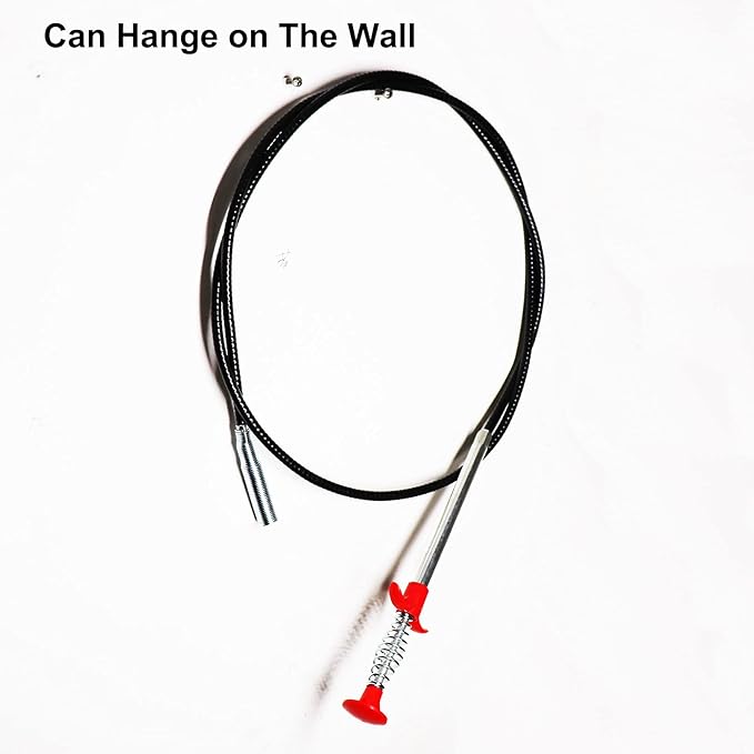 118.1 Inch Drain Clog Remover Grabberable Pick Up Tool 4 Claws-Shower Hair Clog Remover,Drain Snake Grab Trash Hair Clogs from Sink,Downspout Tube Hose Drain Cleaning Litter Pick