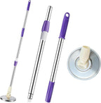 Spin Mop Replacement Handle 360 Degree Spin Mop Pole Handle Replacement Rotating Telescopic Stick for Mop Head, Ideal for Home and Household Cleaning