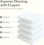 100% Plastic-Free Dishwasher Detergent Tablets, 100 Count, Free & Clear, Eco-Friendly Dishwashing Tablets, Natural, Sustainable