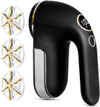Fabric Shaver, Electric Lint Remover Rechargeable with LED Display, 6-Leaves Blades, 3-Speeds Adjustment, Sweater Shaver to Remove Fuzz, Lint, Pills for Clothes and Furniture, Black