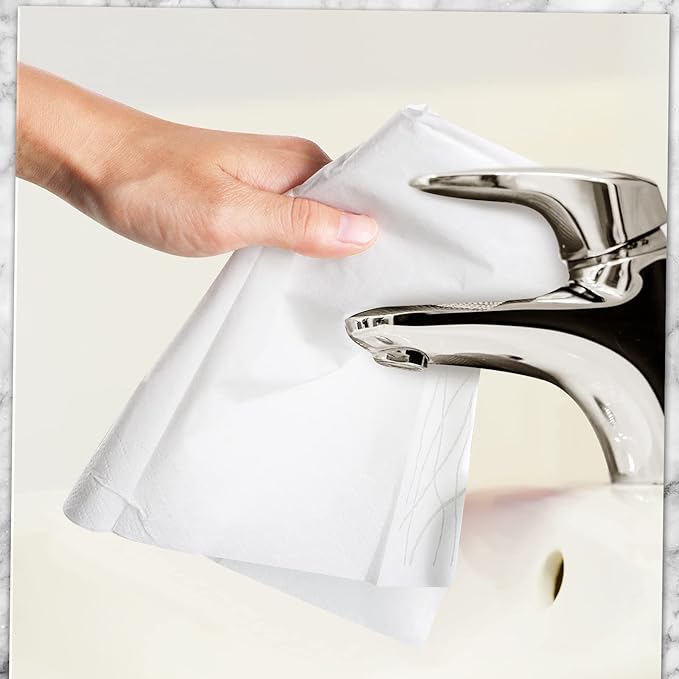 Spiareal Guest Bathroom Paper Hand Towel Disposable Towels Paper Napkins for Guest Disposable Hand Towels Decorative Napkins for Kitchen Parties Wedding(200 Count)