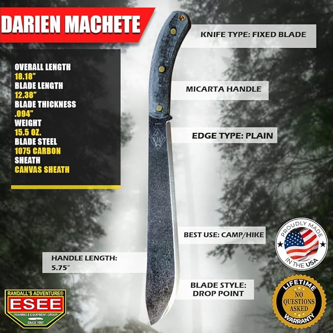 ESEE EXPAT Darien Machete with Nylon Sheath by ESEE Knives