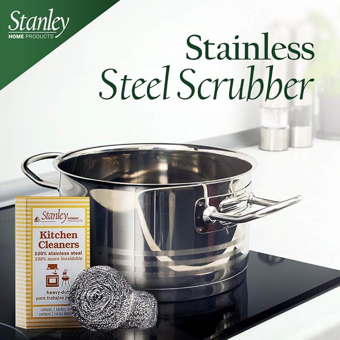Stanley Home Products Stainless Steel Kitchen Scouring Cleaners (6 Cleaners Included)