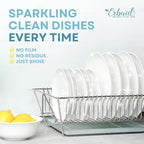 Non Toxic Dish Soap Bar – Natural Solid Dish Soap with Lemon Scent – Eco Friendly, Zero Waste, Plastic Free Kitchen Dishwashing Block – Long-Lasting, Gentle on Hands and Tough on Grease – Made in USA