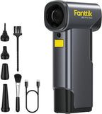 Fanttik B10 Pro Max Electric Air Duster, 130000RPM Brushless Motor, Compressed Air Duster, 6 Gears Adjustable, One-tap Booster, 28.8Wh Rechargeable Battery, Electric Duster for PC, Car, House, Outdoor