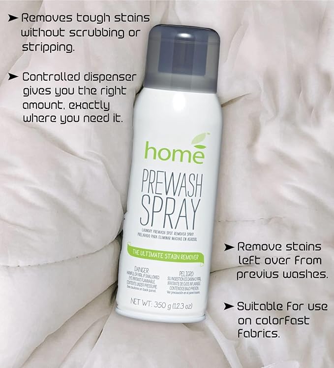 Laundry Prewash Spray Aerosol 3 Pack,Powerful Ultimate Tough Stain Remover for Favorite Color-Fast Fabric & White Shirts/Clothes w/o Scrub/Soak,Get Rid of Grease/Ink/More w. Right Amount Controlled