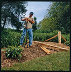 Fiskars 60" Steel Posthole Digger, Long-Handled Construction and Yard Tool, Digger Tool and Garden Tiller for Soil for Fence or Post Installation