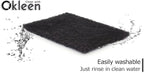 Delicate Scour Pads. Made in Europe. 12 Pack, 4 x 6 Inch Odorless General Purposes Scouring Scrubbers for Cleaning Dishes, Cutlery, Kitchen, Household & Outdoor Things (Black)