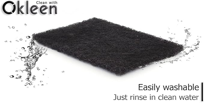 Delicate Scour Pads. Made in Europe. 12 Pack, 4 x 6 Inch Odorless General Purposes Scouring Scrubbers for Cleaning Dishes, Cutlery, Kitchen, Household & Outdoor Things (Black)