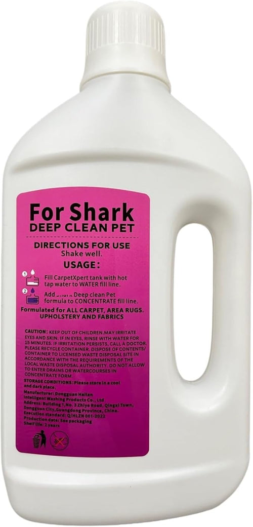 1L Stain & Odor Remover, Carpet Cleaner. Compatible With Shark All Upright And Compact Deep Carpet Cleaners(2 PCS)
