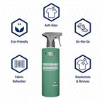 HEX Performance Deodorizing Spray, Unscented, 44oz (Pack of 2) - Awesome for Shoes, Gear, Activewear & Fabrics, Yoga Mats & Gym Equipment, Carpet, Pets, Odor Eliminator & Fabric Refresher Spray