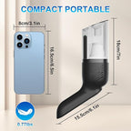 38000PA Handheld Vacuum Cordless | 120W Deep Cleaning for Car Pet Hair | Portable Cleaner with 2000mAh Battery, LED Light & Multi-Nozzles | Home Office Multi-Surface