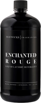 Laundry Liquid Detergent (Enchanted Rouge) - 32 Oz Laundry Perfume Bottle for Men & Women, Stain & Odor Remover, Deep Clean, Long-Lasting Fragrance and Freshness for All Fabrics