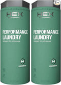 HEX Performance Laundry Detergent, Unscented, 100 Loads (Pack of 2) - Designed for Activewear, Eco-Friendly, Concentrated Formula