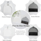 Small Broom and Dustpan Set Mini Hand Broom and Brush Set Handheld Broom and Dust Pan Set - Cute Bear Design, Compact Cleaning Tool for Desktop Countertop Table Windowsill Home Kitchen