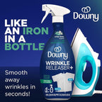 Downy Wrinkle Releaser Spray, All In One Formula, Removes Wrinkles, Static and Odor Eliminator, Crisp Linen Scent, 33.8 Fl Oz (Packaging May Vary),(Pack of 4)