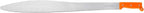 TRUPER T-905-27P Orange Handle Acapulco Style Machetes 27" (69cm)