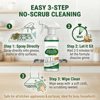 Multifunctional Kitchen Appliance Cleaner Spray Pro Powerful Grease Stain Removal Invisible Protective Layer Effortless Scrub Free Versatile Whole Home Use Light Refreshing Scent 4oz(2Pcs)