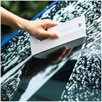 2PCS,White Silicone Squeegee with Hanging Hole, Water Blade for Cleaning Kitchen Countertops Sink, Bathroom Shower Mirrors Glass, Car Windows Wiper Scraper, Flexible Waterblade Cleaner Tool