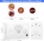 Bat Deterrent Devices,Bat Deterrent for Attic,Rechargeable Bats Keep Away,Porch & House | Bats Removal Do It Yourself for Indoor & Outdoor | Friendly to Human & Pet (4, White)