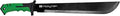 Hooyman Bush Machete with Heavy Duty Construction, Ergonomic No-Slip Handle and Belt Sheath for Gardening, Land Management, Bushcraft, Hunting and Outdoor , Black/Green
