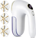 Fabric Shaver, Electric Lint Remover Rechargeable with LED Display, 6-Leaves Blades, 3-Speeds Adjustment, Sweater Shaver to Remove Fuzz, Lint, Pills for Clothes and Furniture, White