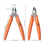 KATA 5-Pack Micro Wire Cutters, Precision Electronics Flush Cutter and Side Cutting pliers, Clean Cut for Model, Jewelry, Model Kits