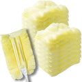 Duster Refills,Static Dust Removal Brush Disposable Dusting Head Compatible with Swiffer Duster Refills for Electronics, Furniture, Blinds, Ceiling Fans (Yellow, 30 PCS)