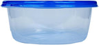 Glad GladWare Big Bowl Food Storage Containers with Lids, Large Round BPA Free Plastic Containers for Soups, Salads, and Meal Prep, Lock Tight Seal, Microwave Dishwasher Safe, 48 Oz, 3 Count - 6 Pack