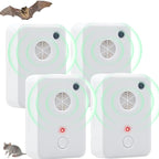 Bat Deterrent Devices: Plug in Bat Deterrent for Attic,Outdoors & Indoors - Bats Removal Keep Away System for Porch,House,Friendly to Human & Pet (4)