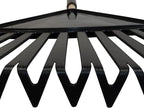 True Temper 20212011 Clog Free Leaf Rake with Hardwood/Steel Handle, 30 in. for Leaves, Grass, Clippings, Twigs, Pine Needles, Acorns, Debris,Black
