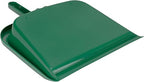 SPARTA Large Handheld Dustpan with Hanging Hole, Heavy-Duty Plastic Dustpan with Wide Lip for Countertops and Surfaces, Plastic, 10 Inches, Green