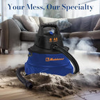 Koblenz WD-6 L212 Wet Dry Vacuum Cleaner, 6 Gallon, 4.5 PHP, 3-in-1 Suction & Blower, 16 ft Reach, Big Cleaner for Car, Shop Vacuum Wet and Dry, Swivel Casters, Black/Blue