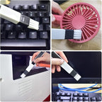 Crevice Gap Cleaning Brush Tool, 6pcs Hand-held Groove Gap Cleaning Tools, 2 in 1 Dustpan Cleaning Brushes, Shutter Door Window Track Kitchen Cleaning Brushes Kit