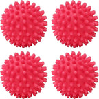 Dryer Balls 4 Pack - Non-Toxic Reusable Dryer Balls (Red)