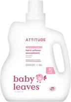 ATTITUDE Baby Fabric Softener, Plant and Mineral-Based Ingredients, HE Compatible, Vegan and Cruelty-free Laundry and Household Products, Unscented, 80 Loads, 67.6 Fl Oz