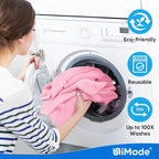 Microfiber Cleaning Cloth, 10 Pack Reusable Microfiber Towels for Cars Lint Free Cleaning Shop Towel Rags for Home Kitchen Automotive Bar Mechanic Restaurant Garage, 11.5"x 11.5", Pink