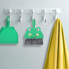 Green Small Dustpan and Brush Set Cute Mini Hand Broom and Dustpan Set Portable Durable Desktop Cleaning Supplies for Tabletop Debris Keyboards