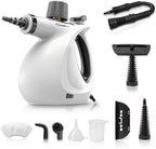 Steam Disinfection Cleaner, Handheld Pressurized Steamer with 9-Piece Accessories for Multi-Surface Cleaning, Natural Sanitization for Kitchen, Floor (1 x Steam Cleaner Kit)